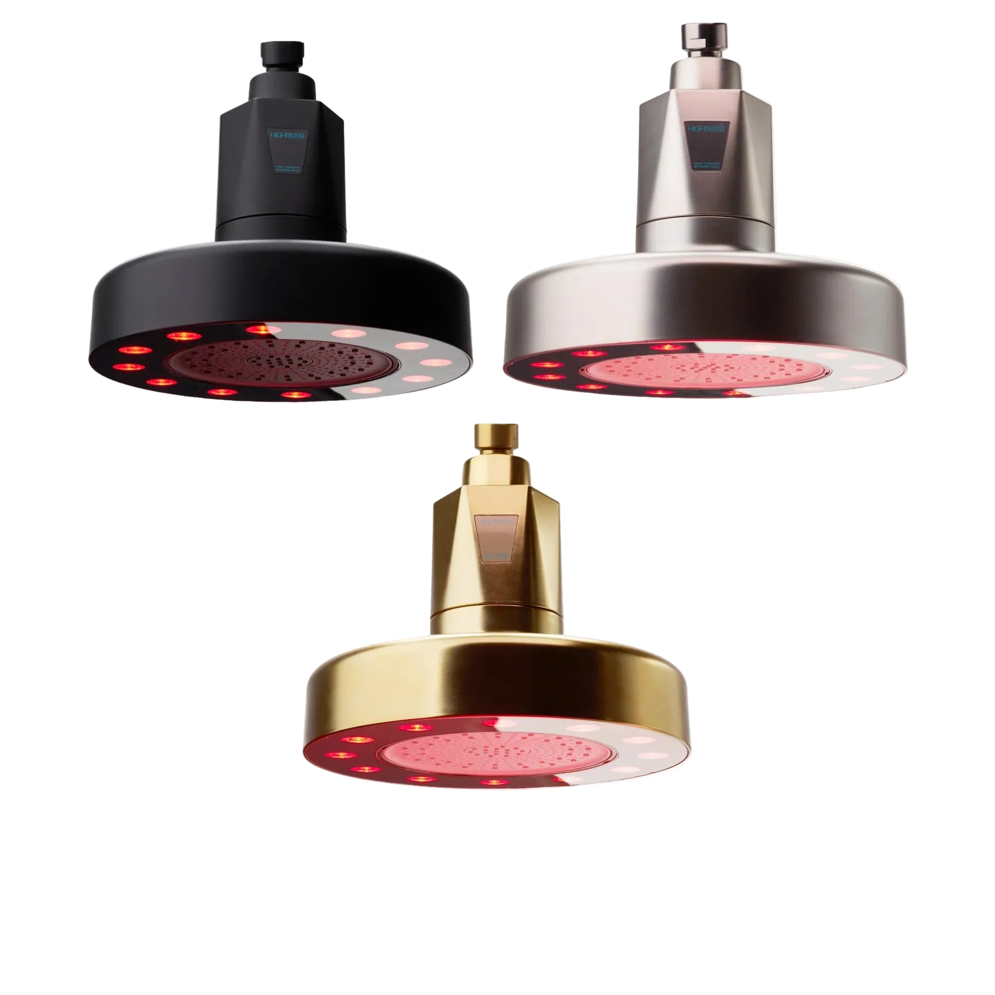 HigherDOSE Red Light Showerhead with Filter