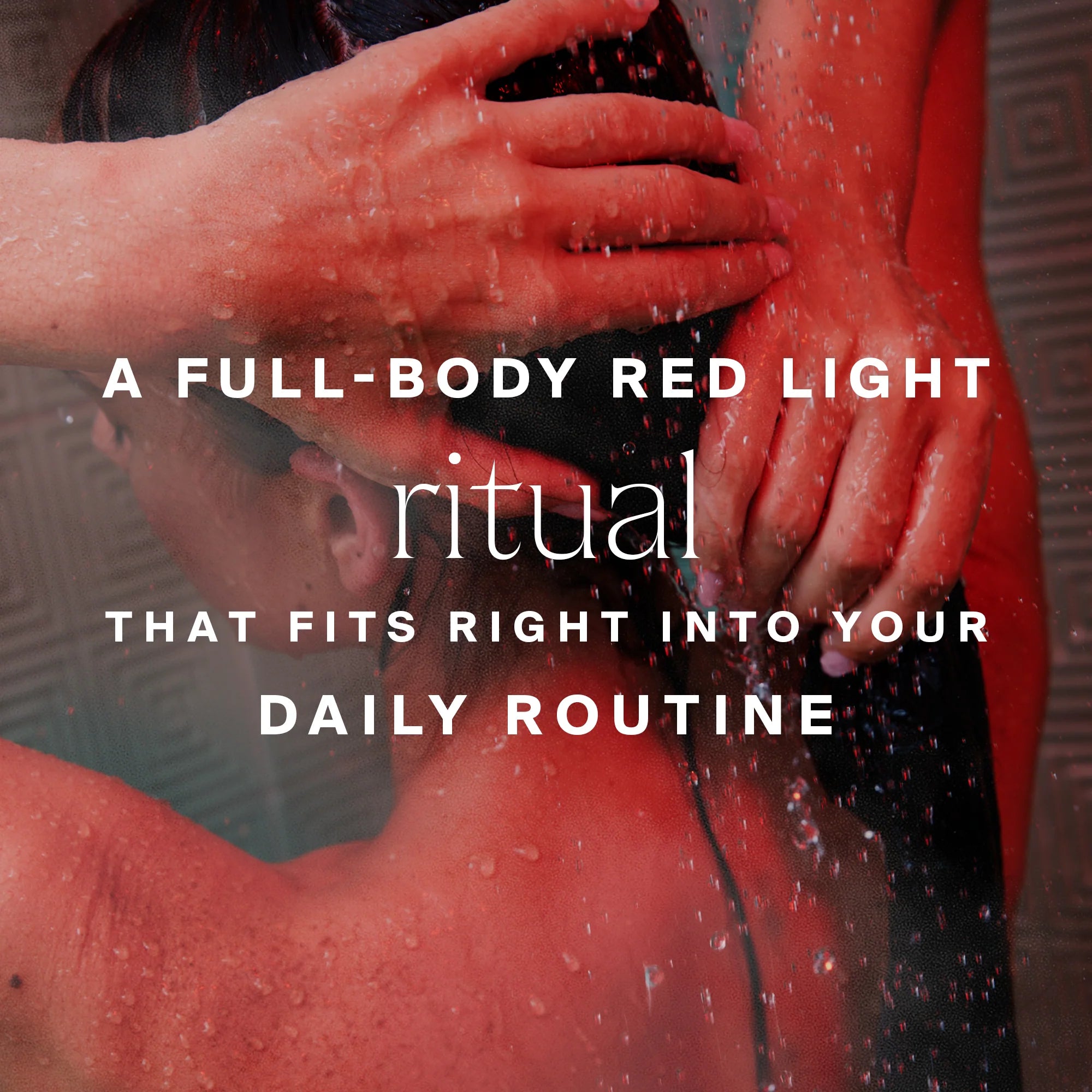 HigherDOSE Red Light Showerhead with Filter