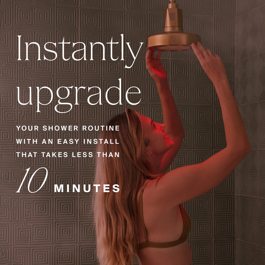 HigherDOSE Red Light Showerhead with Filter